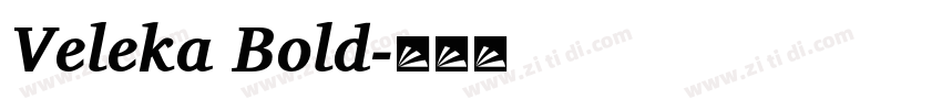 Veleka Bold字体转换